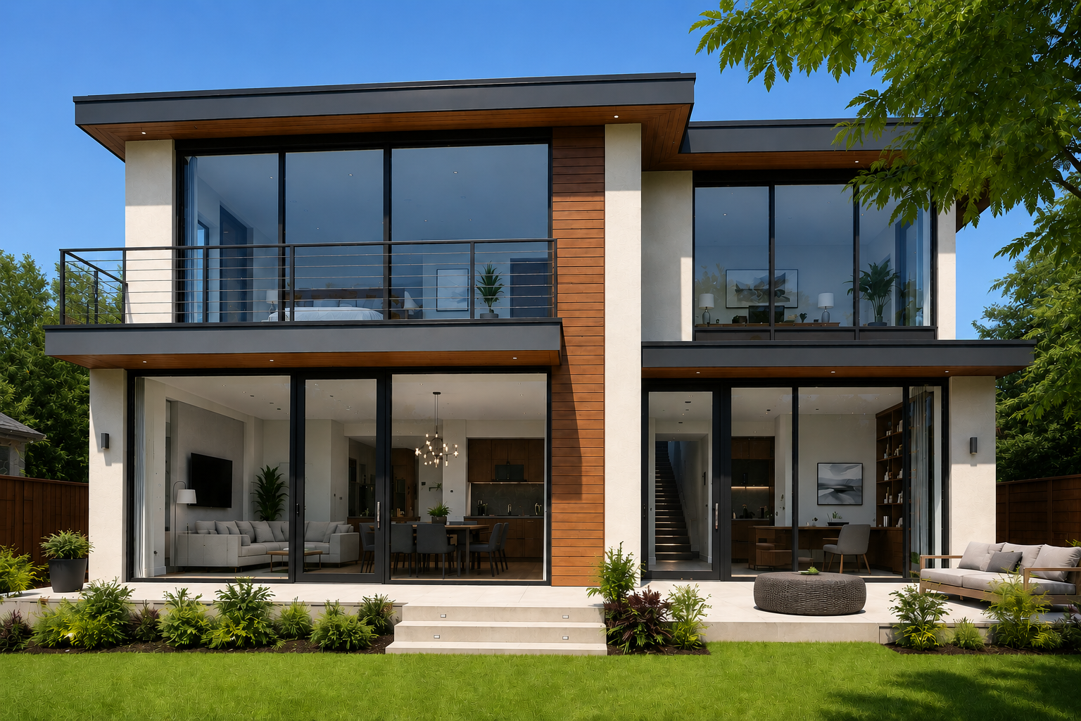 Modern California home with solar control window film applied