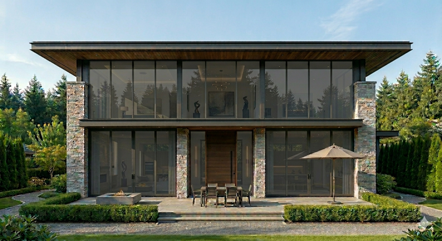 Modern California home with Legacy 40 window film applied